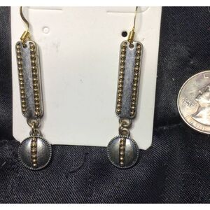 V Two Toned Earrings